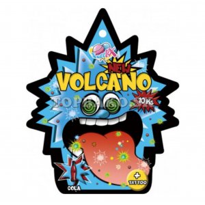 Volcano Cola with tattoo